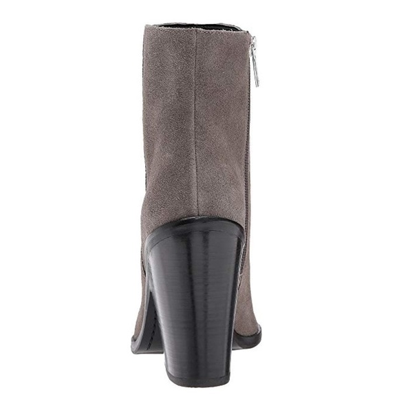 Marc Fisher Gray Suede Mena Booties - Picture 3 of 5